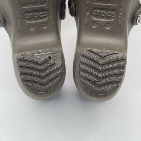 Crocs Cyprus iv Heels Women's Size 10 Pink Brown Preppy Beach Business - Picture 8 of 9